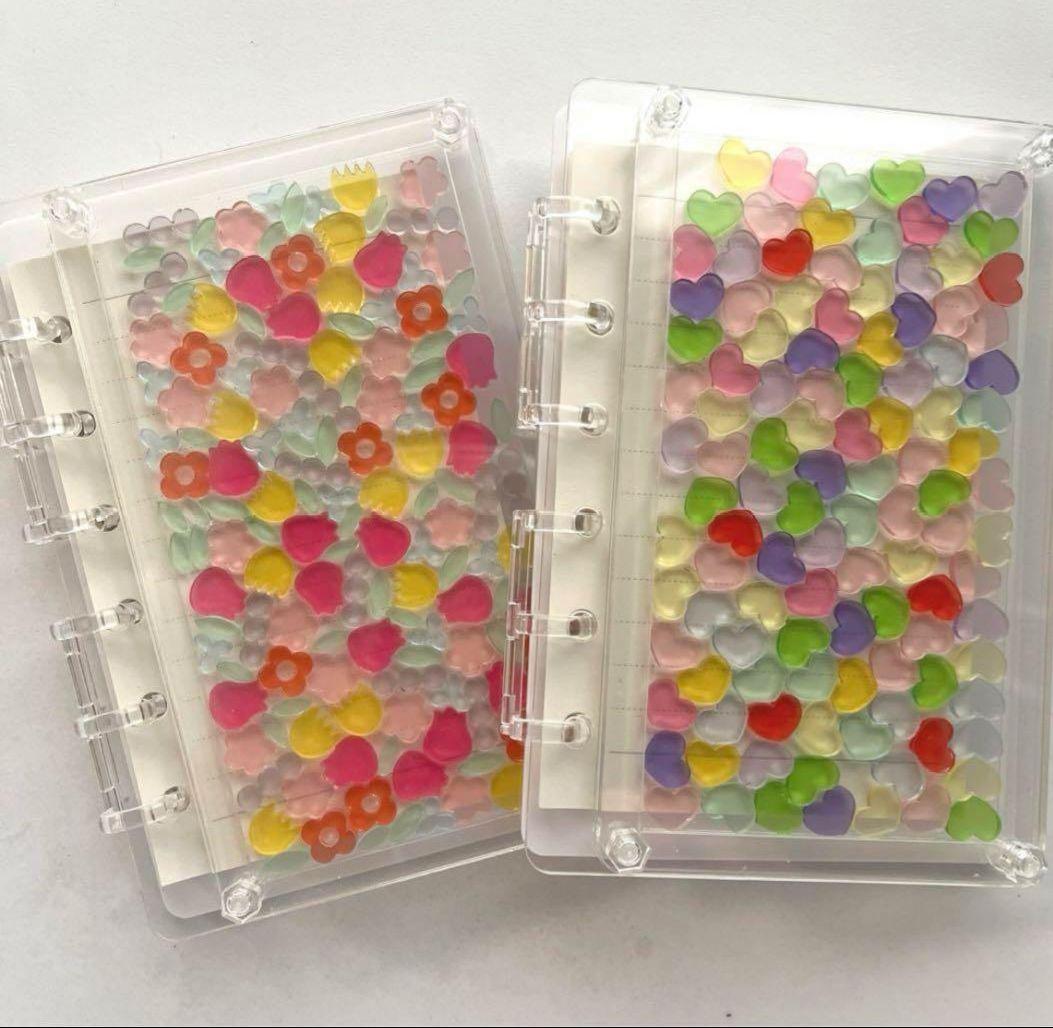 シャカシャカノート 推し活ノート DIYノート アクリルカバー付リング