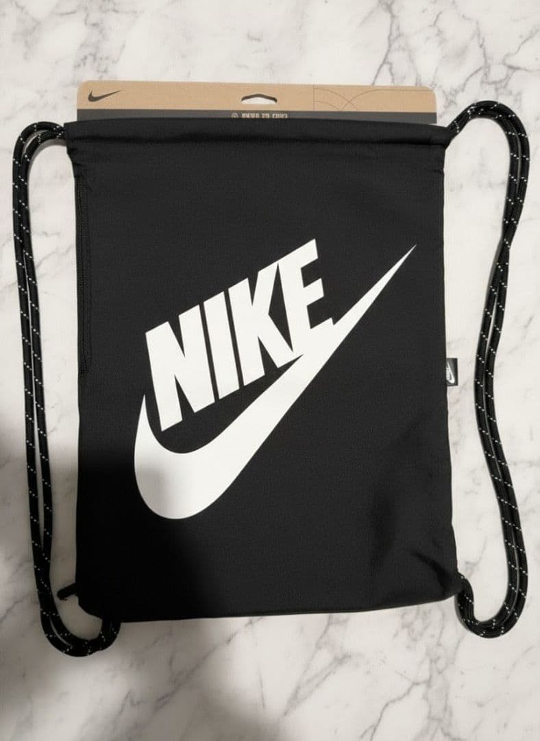 NIKE ブラック ジムサック ドローストリング ナップザック - メルカリ