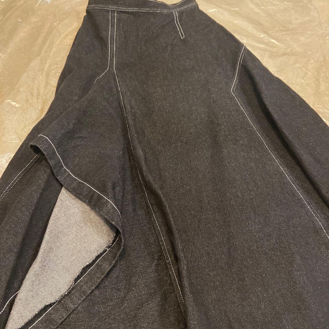 PINUE アシメフレアデニムスカート＊Sサイズ - メルカリ