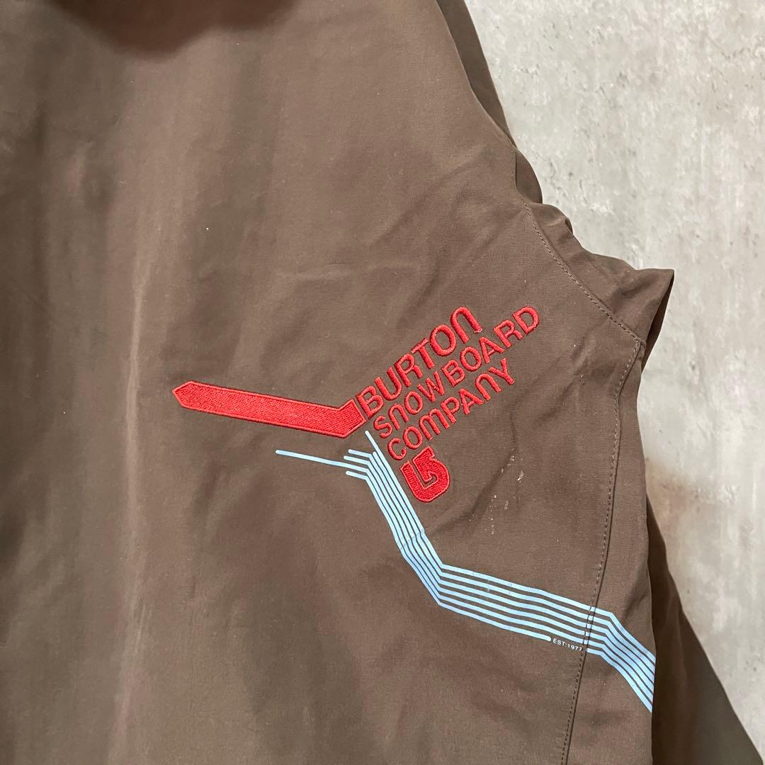 Burtonバートンスキーウェアスノーボードジャケットパーカーフード茶色