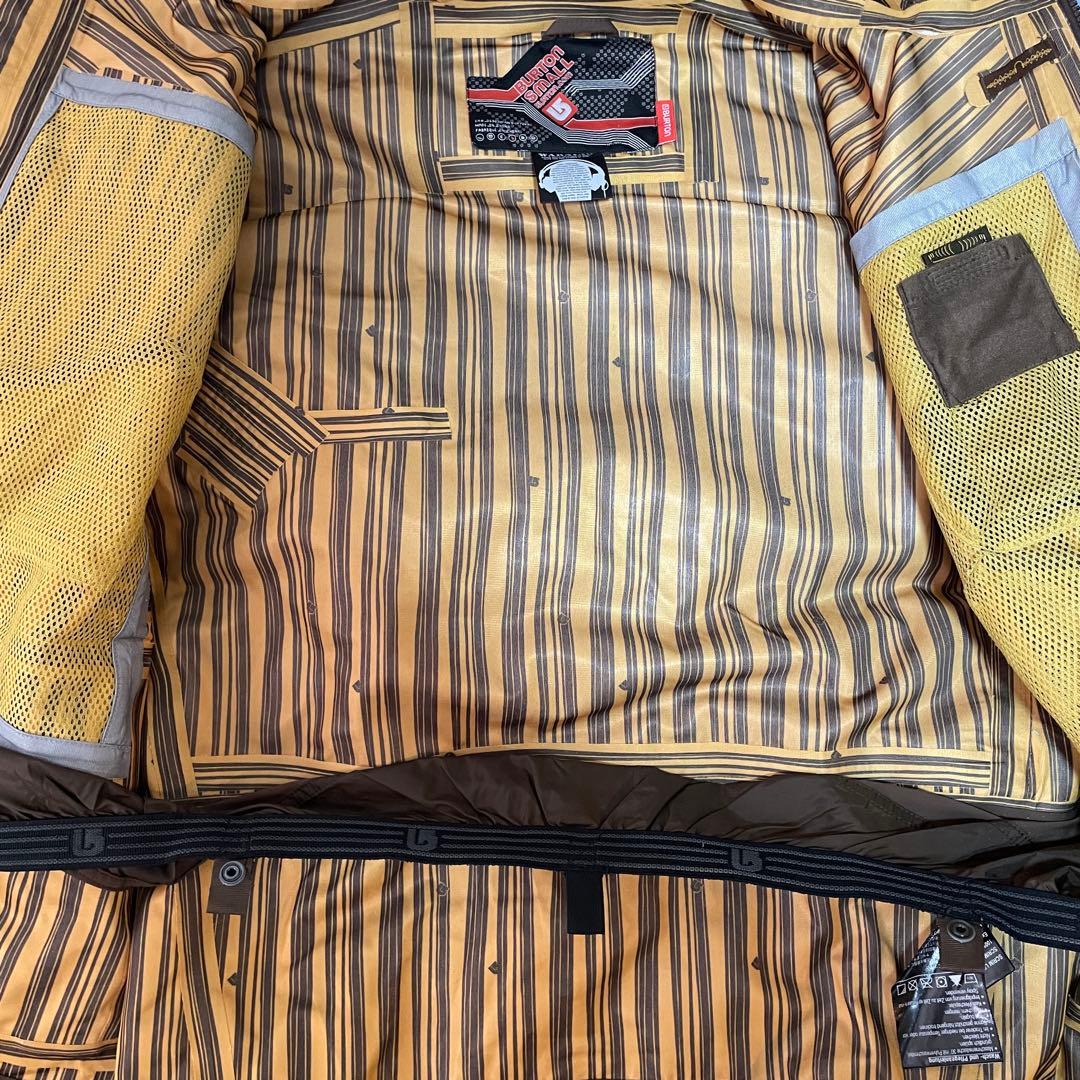 Burtonバートンスキーウェアスノーボードジャケットパーカーフード茶色