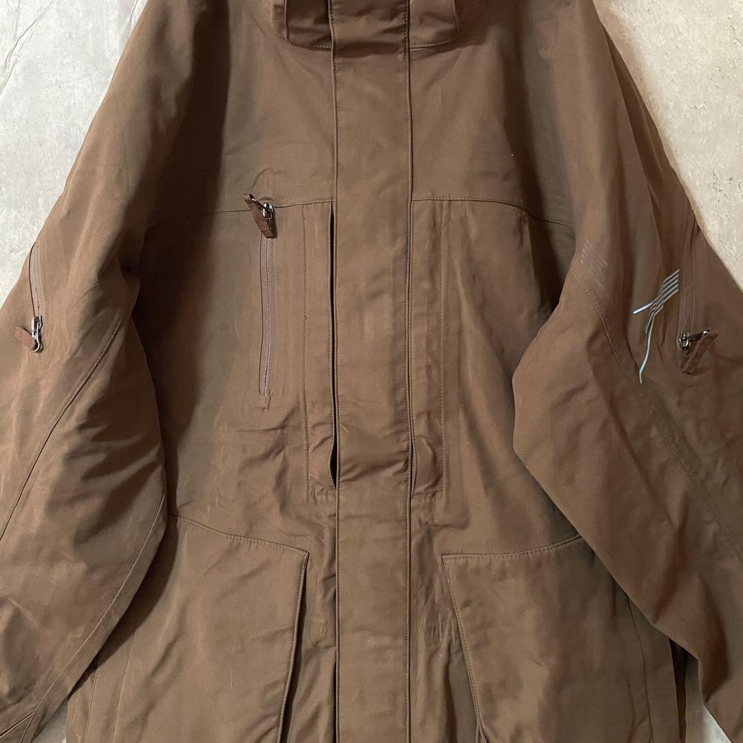 Burtonバートンスキーウェアスノーボードジャケットパーカーフード茶色