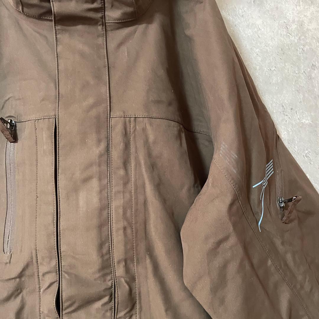 Burtonバートンスキーウェアスノーボードジャケットパーカーフード茶色