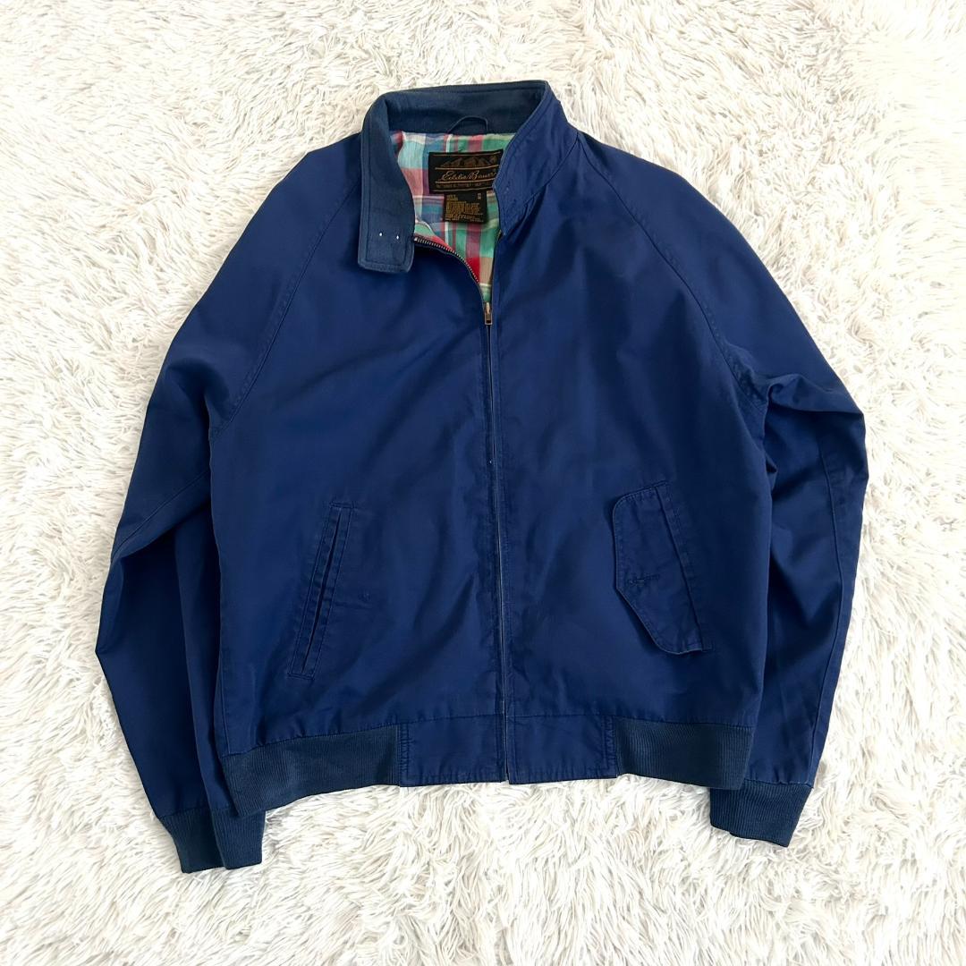 エディーバウアー ジャケット ハリントンジャケット ネイビー チェックM エディーバウアー ジャケット ハリントンジャケット ネイビー チェック