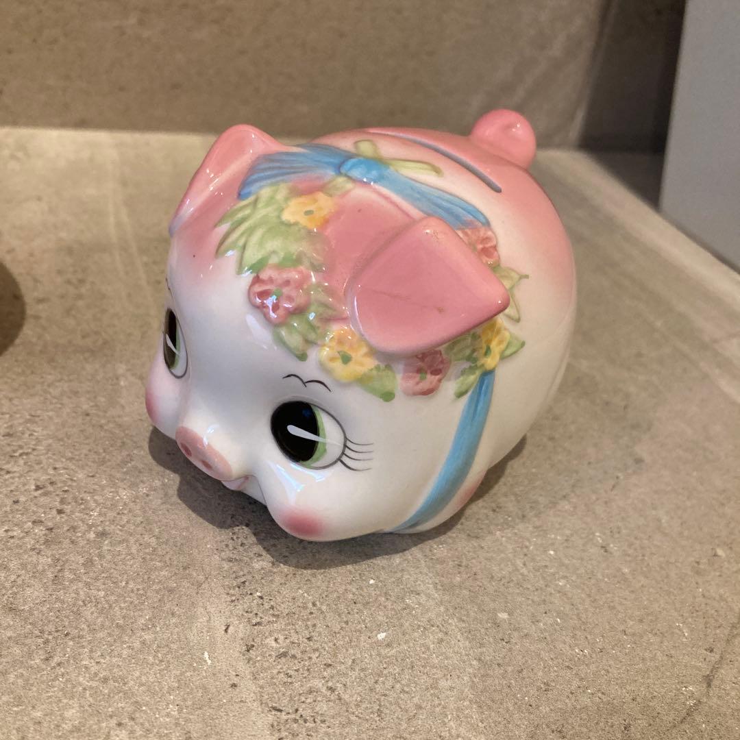 昭和レトロ豚ちゃん、貯金箱 - メルカリ