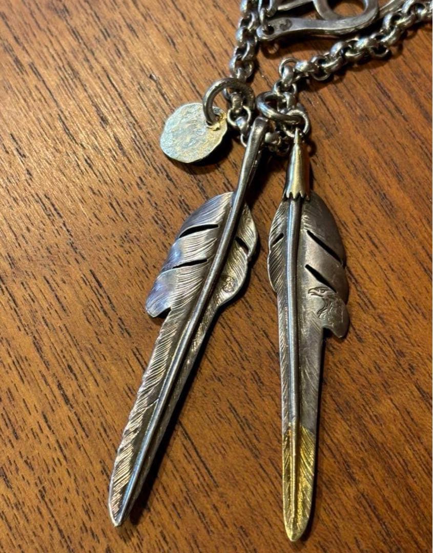 LARRY SMITH ラリースミス フェザー ネックレス セット 先金 - メルカリ