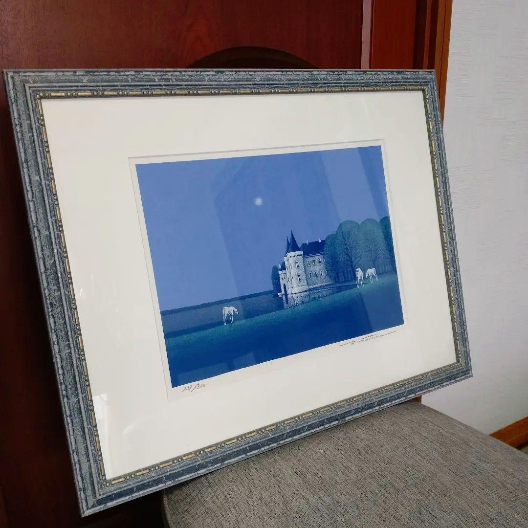 【美品】松浦敬文 　「水辺の城」　シルクスクリーン 版画　リトグラフ　特注額装 2026年最新】松浦敬文の人気アイテム - メルカリ