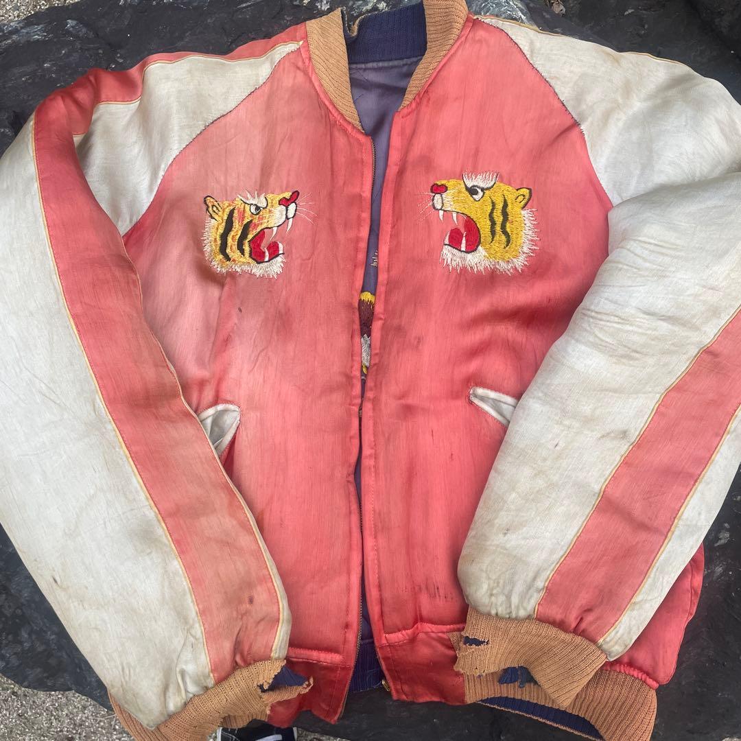 スカジャン 50s グッドフェード　YKK回転式