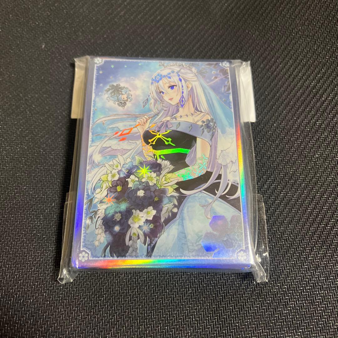 スリーブ ホロ加工 遊戯王 六花聖ティアドロップ スリーブ 50枚 六花