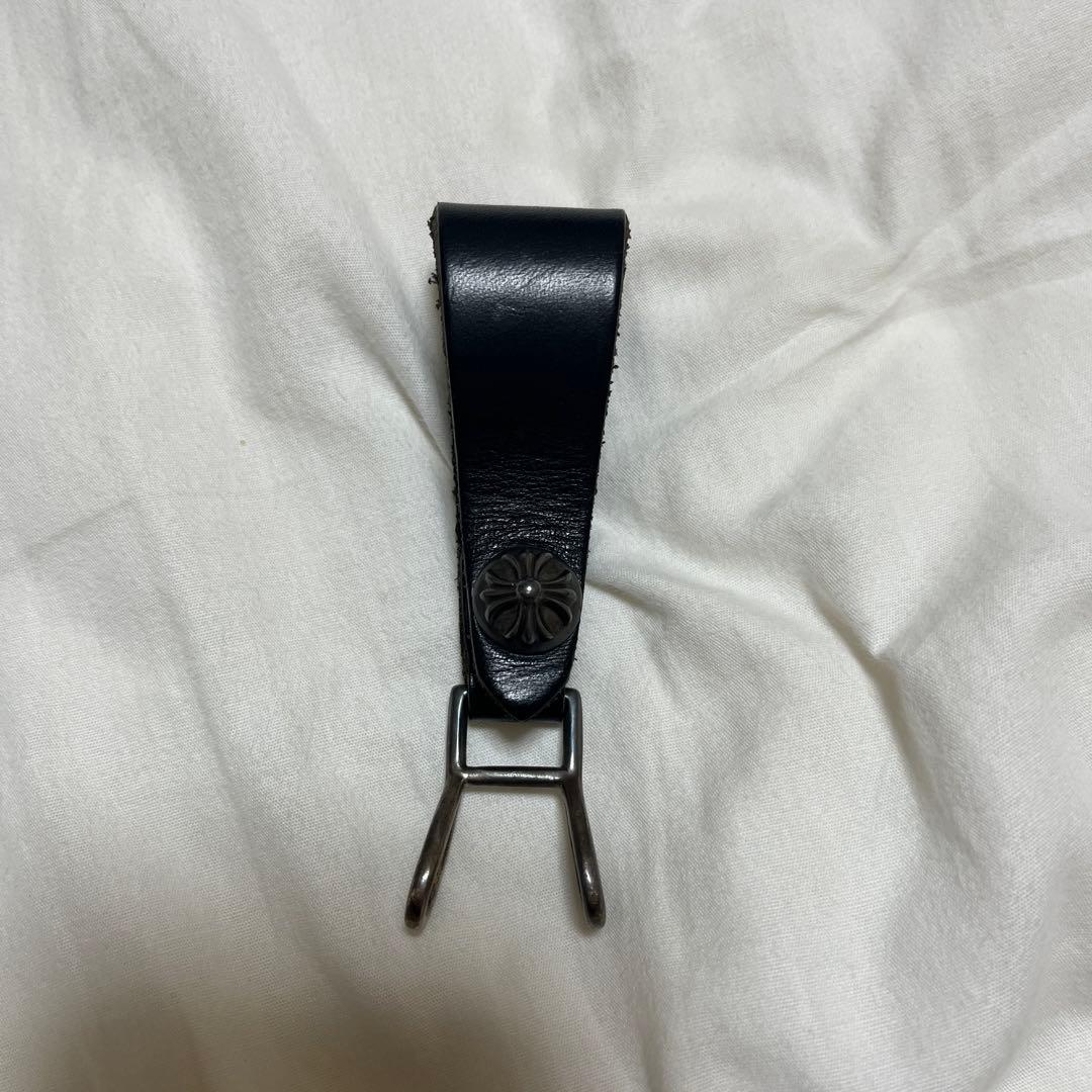 クロムハーツ　ベルトループ　CHROME HEARTS クロムハーツ（Chrome Hearts）ベルトループ クロウ ボタン ブラック