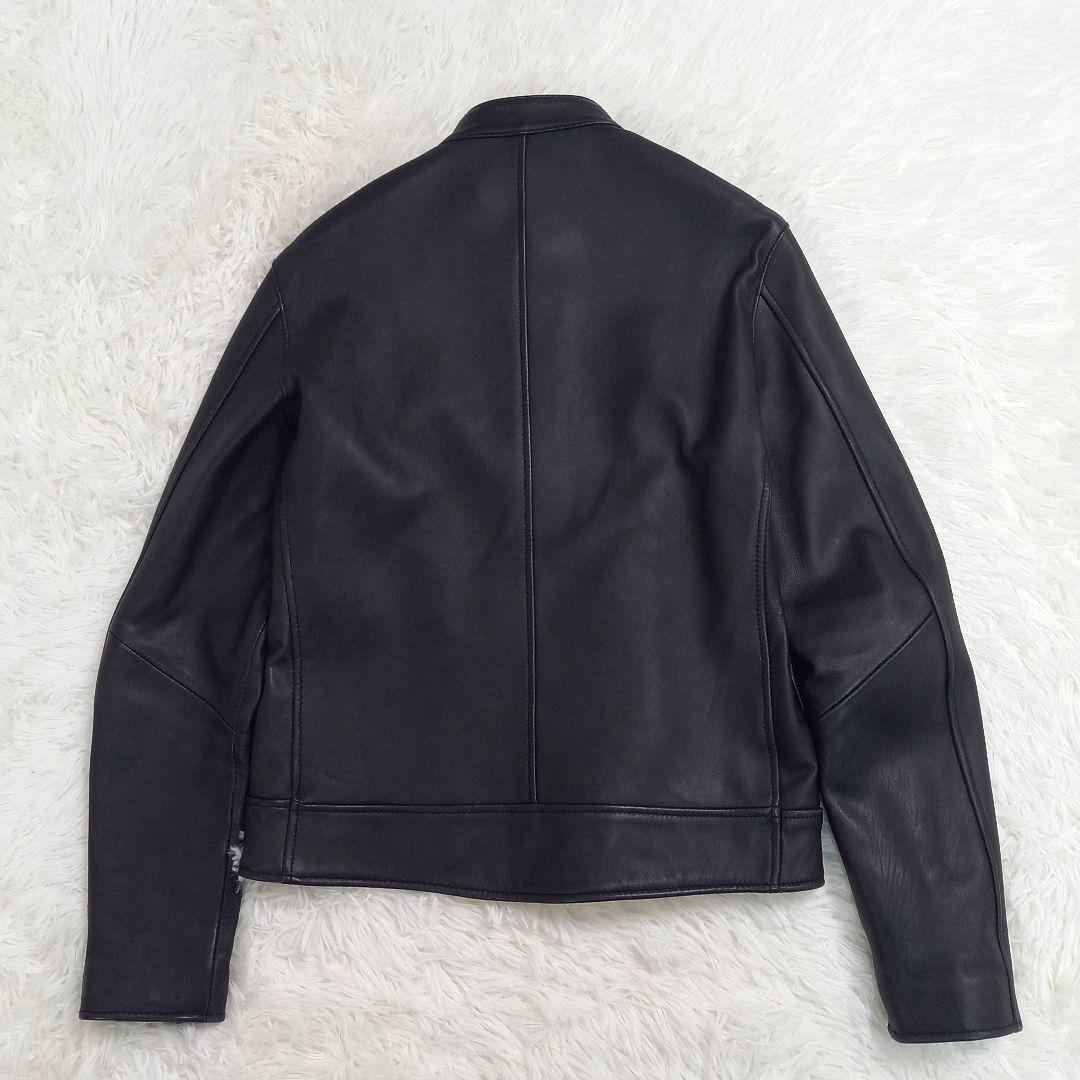 美品】エディフィス ライダース レザージャケット シングル 羊革