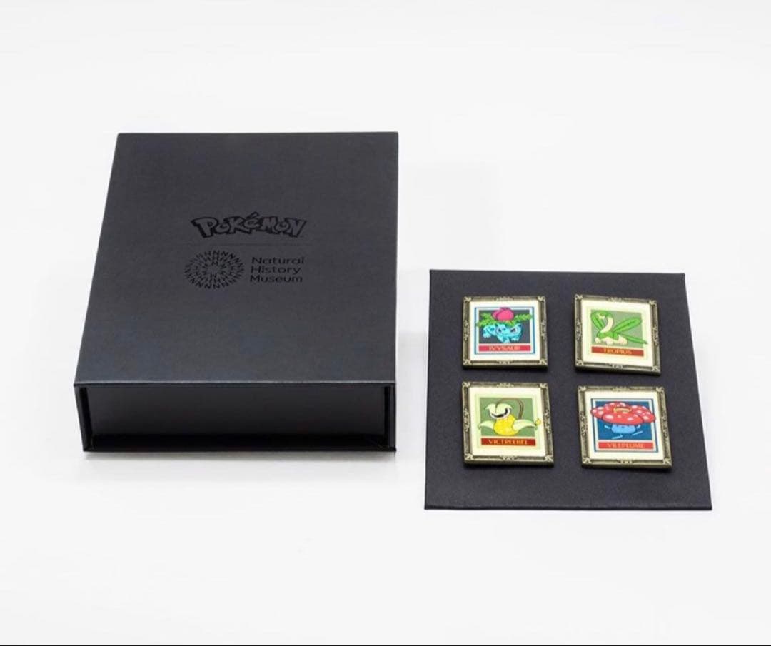ポケモン30周年 ロンドン自然史博物館コラボ ピンバッジ 4個セット
