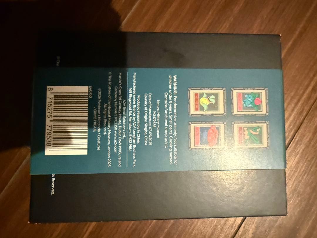 ポケモン30周年 ロンドン自然史博物館コラボ ピンバッジ 4個セット
