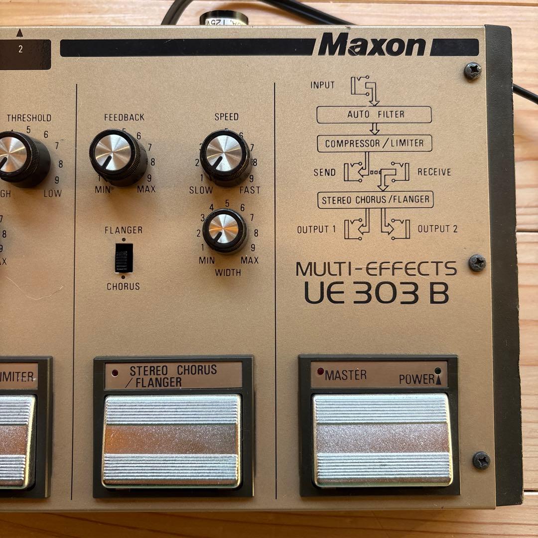 MAXON UE 303 B アナログマルチエフェクツ 80年代 完動品