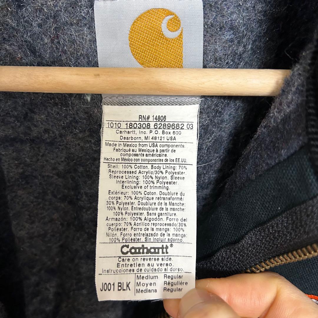 釜*玉様 Carhartt J001 デトロイトジャケット ブラック メキシコ