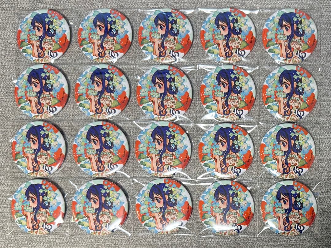 地縛少年花子くん 赤根葵 ボタニカル缶バッジ