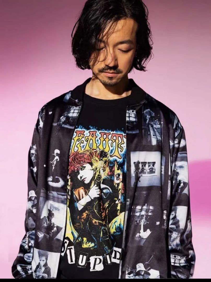 glamb hide リバーシブルスカジャン Lサイズ X JAPAN glamb（グラム） スカジャン White Tiger Knit Ska Jumper / ホワイト