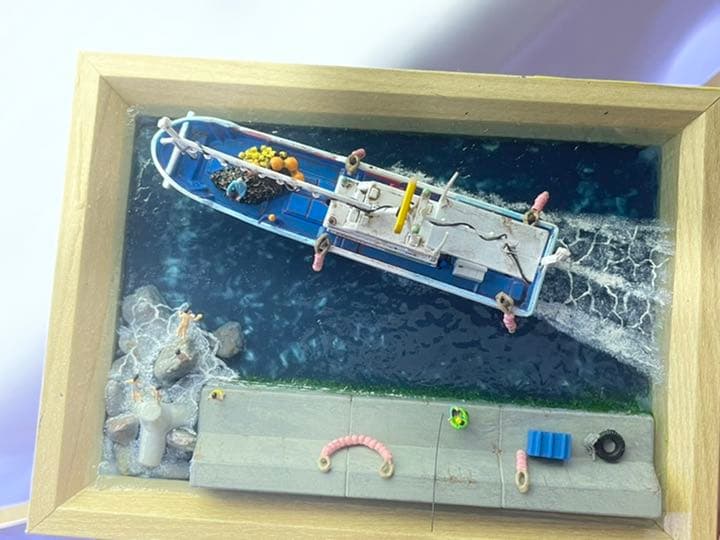 ある港の風景 レジン 漁港ジオラマ コレクション