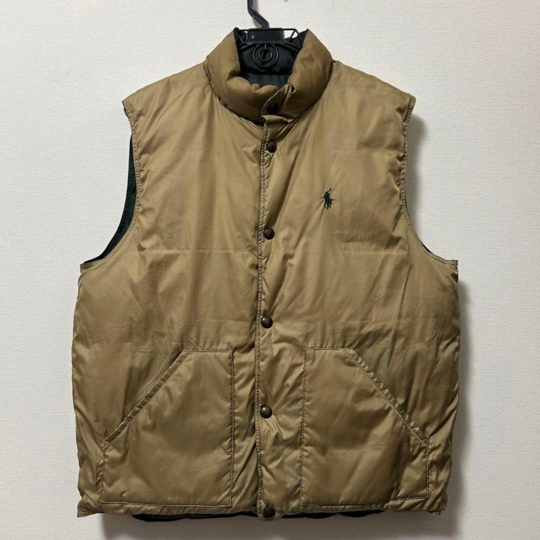 POLOラルフローレン ダウンベスト リバーシブル - メルカリ