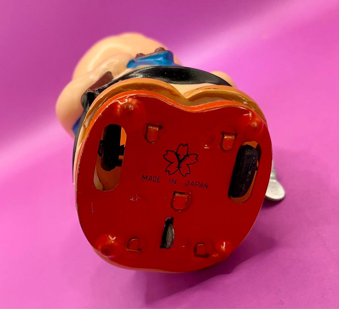 虫プロ悟空の大冒険 猪八戒 ゼンマイ走行ソフビ人形デッドストック未