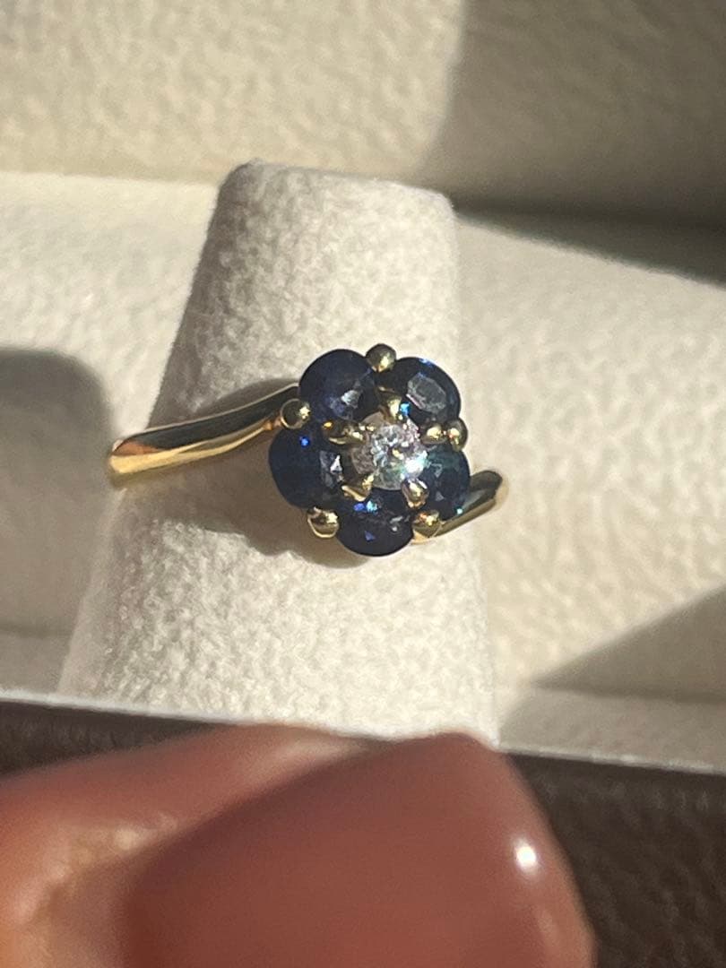 エステール　ESTELLE サファイア ダイヤモンド　リング