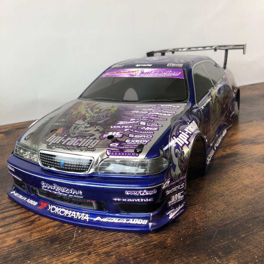 hpi トヨタ マーク2 1/10 ボディのみ リアウイング付 HKS エッチケーエス ボディキット Type-S リアウイング 53004-AT026
