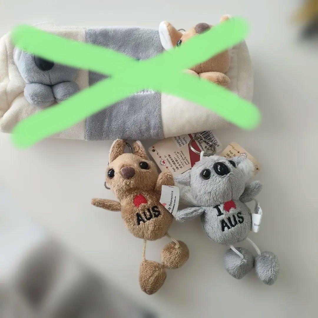 オーストラリア コアラ カンガルー キーホルダーセット - メルカリ