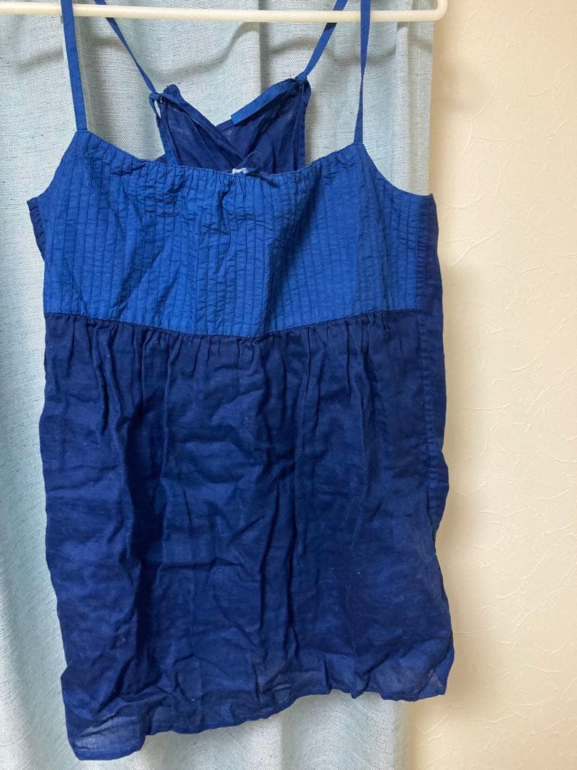 えみおわす　藍染めキャミソール