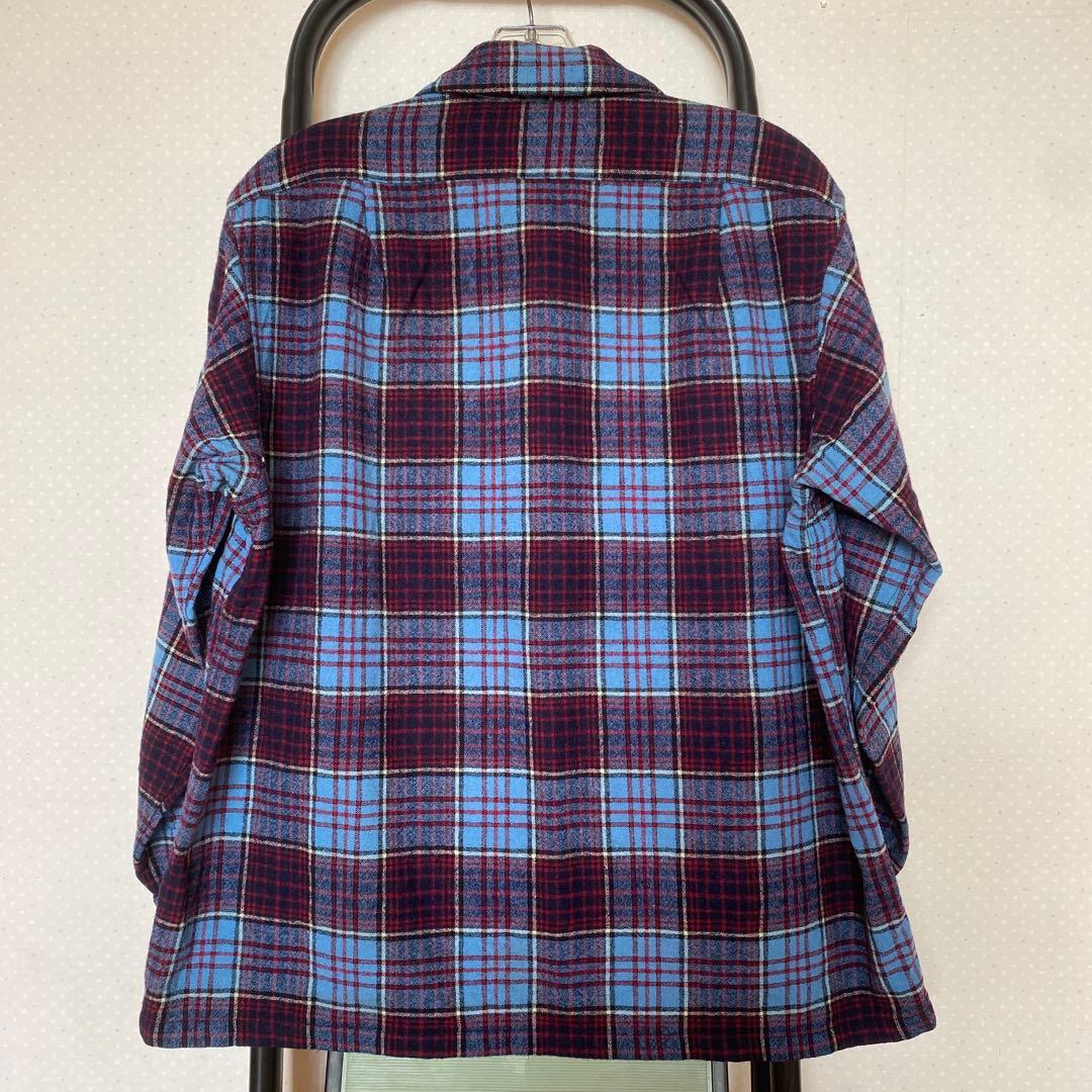 70s Pendleton ペンドルトン オープンカラー ボードシャツ ダメージ