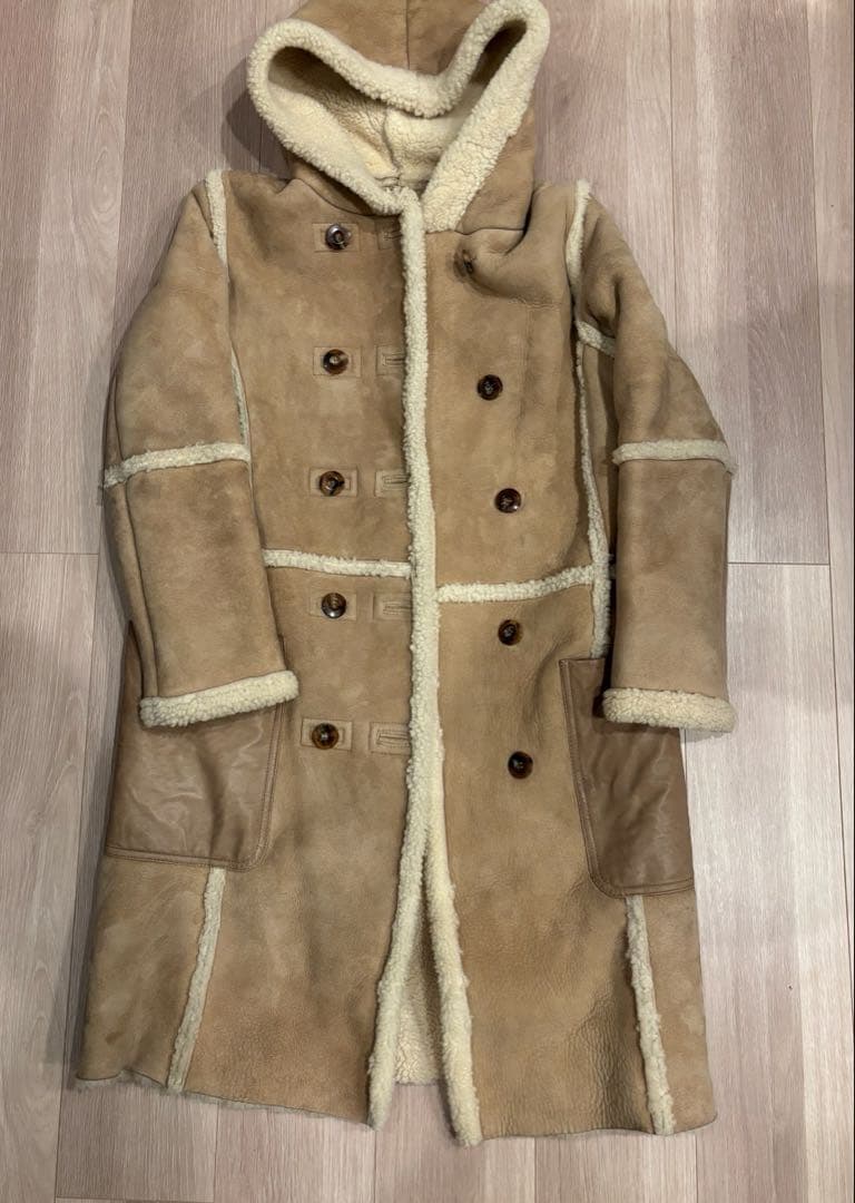 Ron Herman ロンハーマン ムートンコート ボア ロングコート 羊革