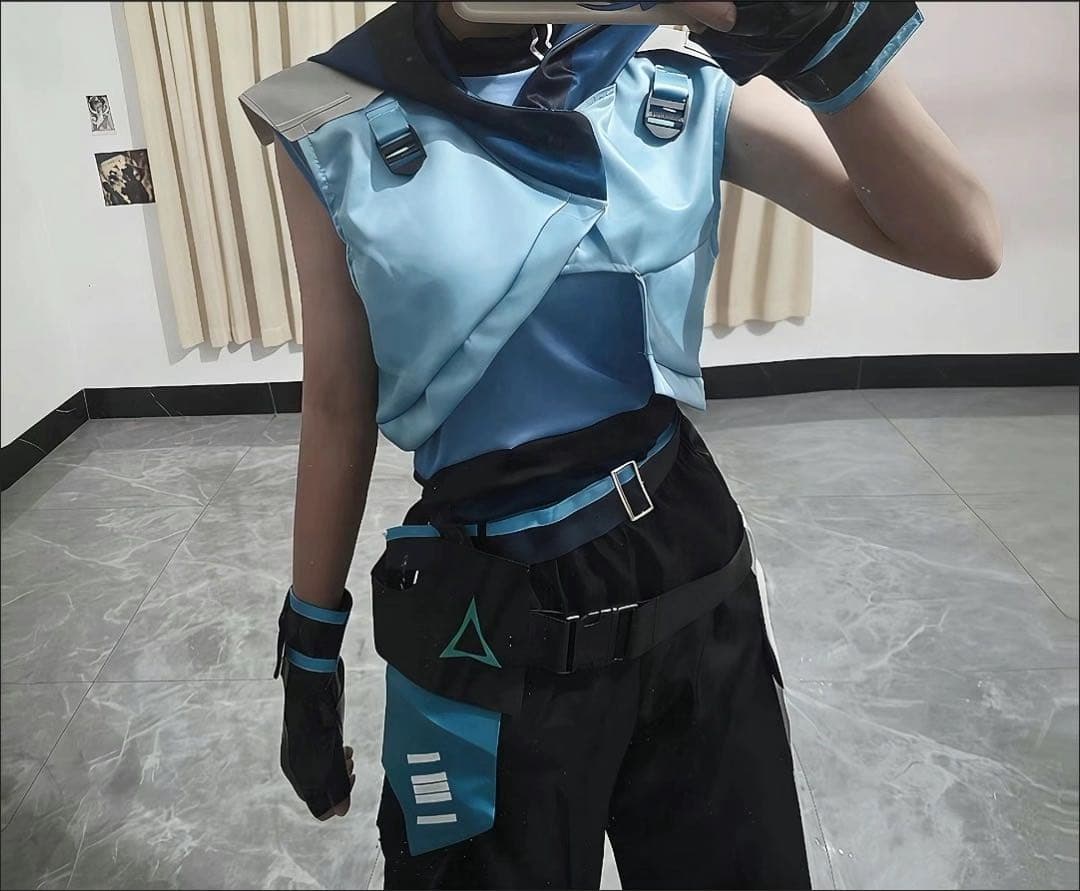 VALORANTJett ジェットコスプレ衣装フルセット Mサイズ ウィッグ付き