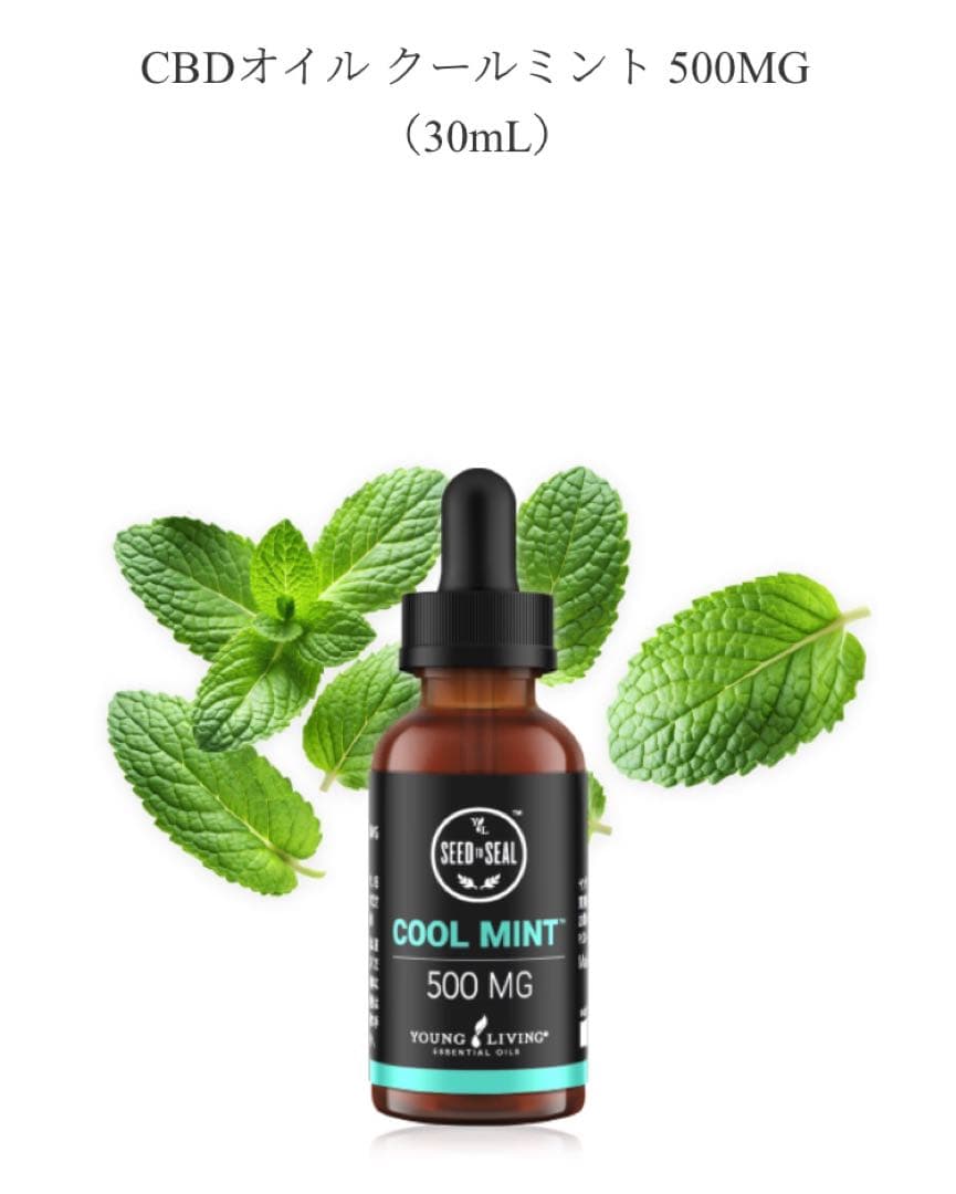 ☆新品未開封☆ヤングリビング　CBDオイル クールミント 500MG（30mL）