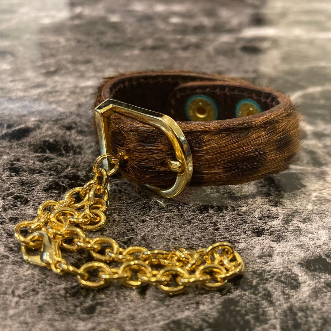 美品】ハシハト HASIHATO 日本製 チャーム キーホルダー ハラコ 金具