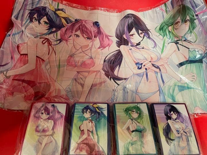 ミッドナイトブルー　ナイトドレス　柚子 セレナ リン 瑠璃 スリーブプレイマット