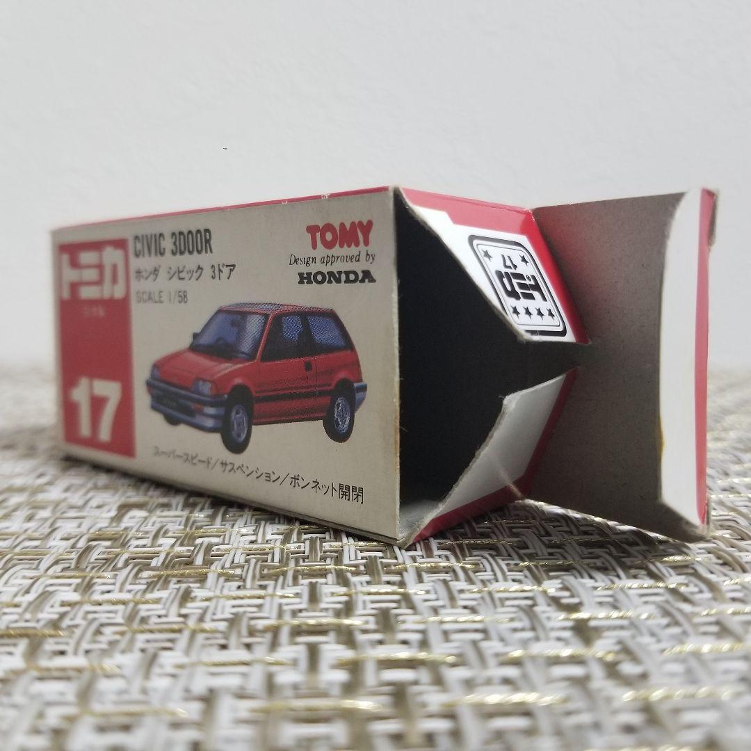トミカ 赤箱 No.17 ホンダ シビック 3ドア レッド 日本製 - メルカリ