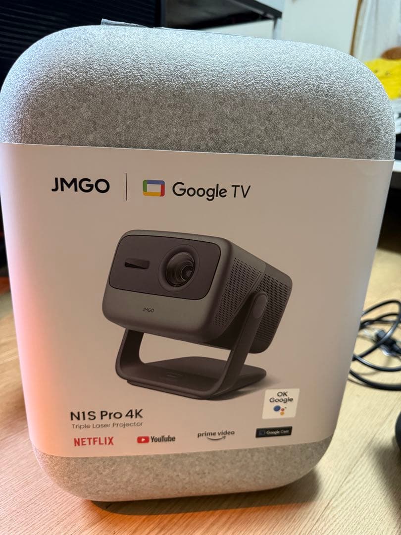 JMGO N1s Pro 4Kプロジェクター 本体 グレー