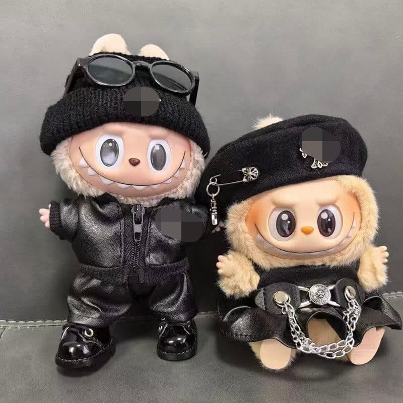 LABUBU ラブブ ぬいぐるみ服 黒 着せ替えコスチューム 6点セット