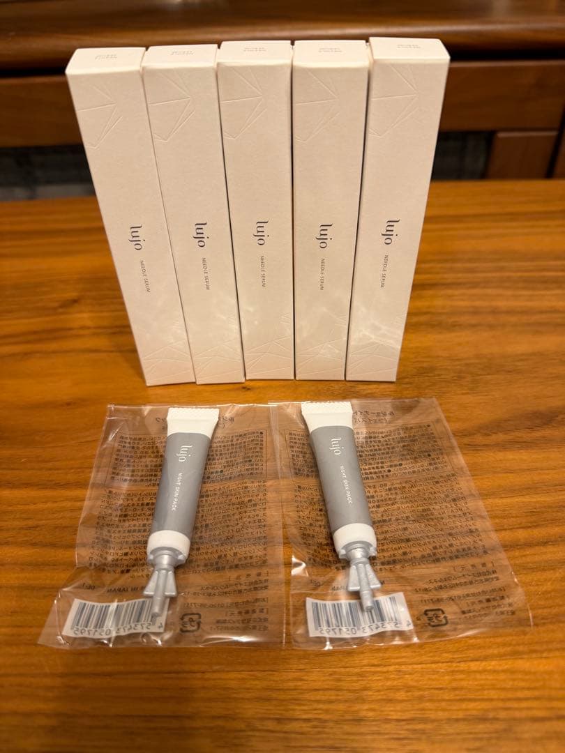 lijo ニードルセラム美容液 5g 5本セット+試供品ナイトスキンパック2本