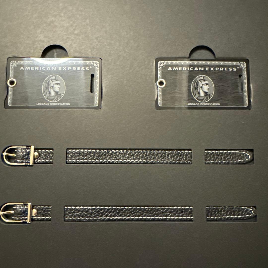 アメックス　センチュリオン　ブラックカード　ラゲージタグ AMEXセンチュリオンブラックカードラゲージタグ新品未使用