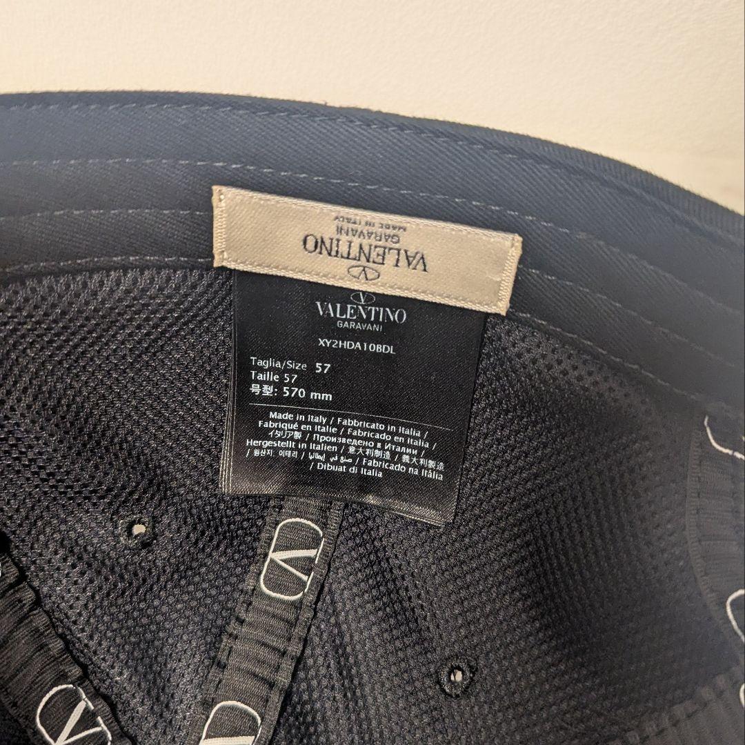 鑑定済】VALENTINO GARAVANI Vロゴキャップ 57 - メルカリ