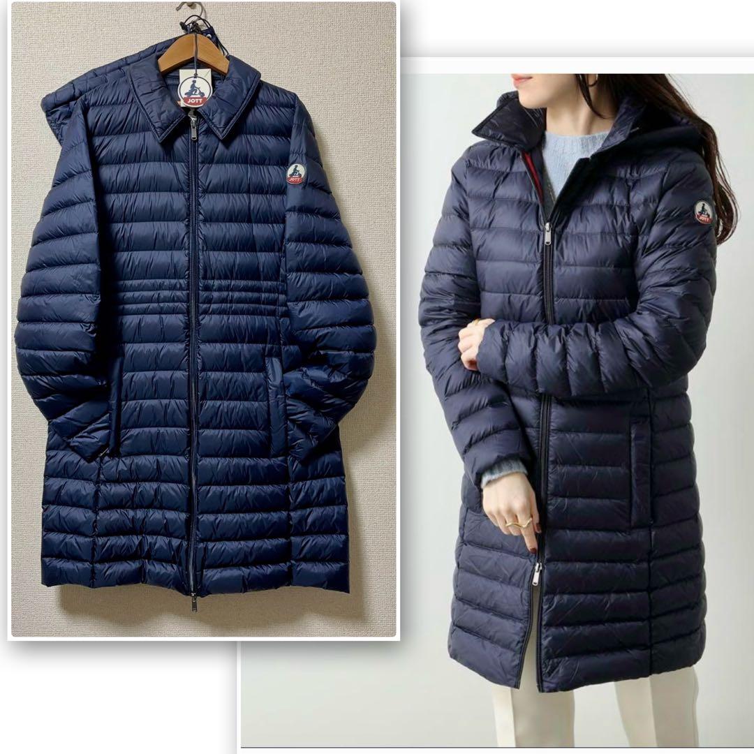 JOTT ダウンコートVero WDOW14ライトダウン フード付き セミロング
