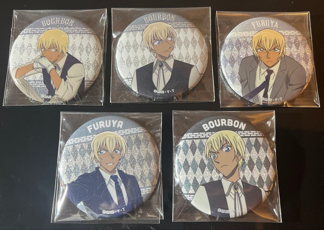 名探偵コナン 安室透 降谷零 メタリック缶バッジ - メルカリ