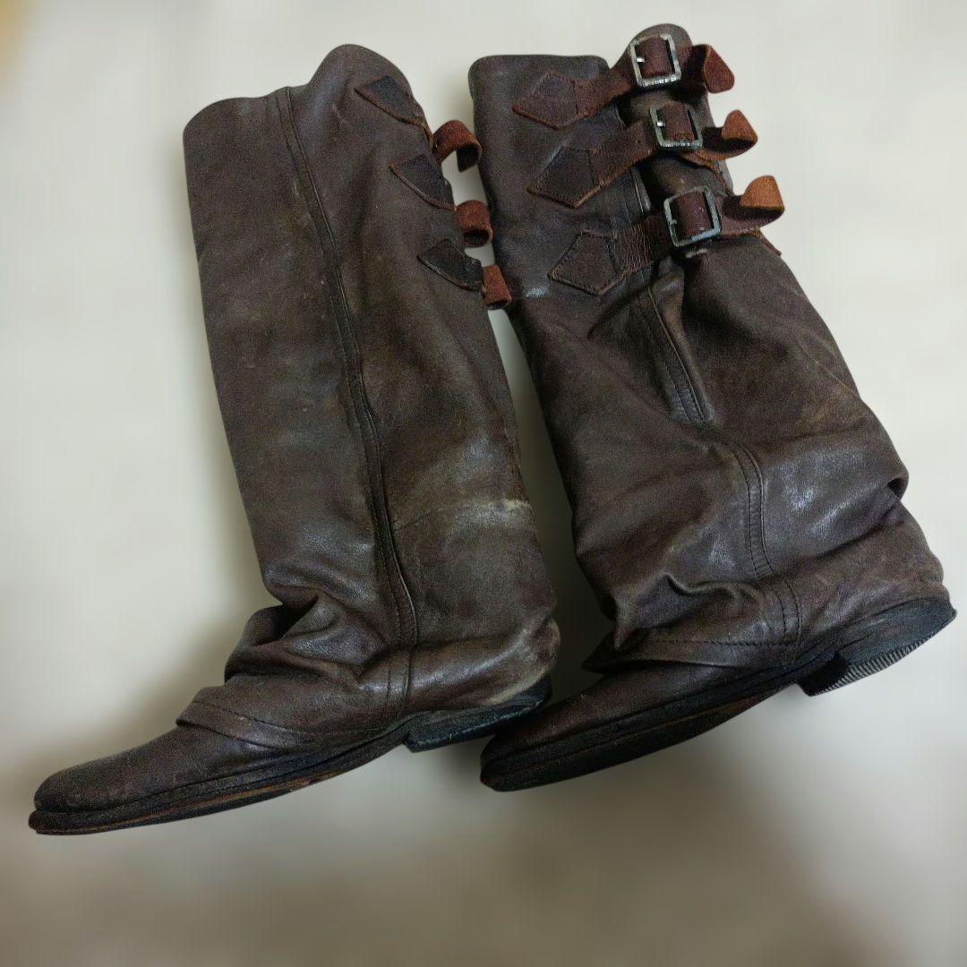 希少！ズッカ　zucca パンツブーツ　ナウシカブーツ　くしゅくしゅブーツ