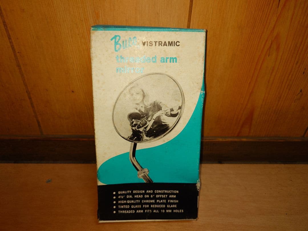 BUCO ショートラウンドミラー TRIUMPH ハーレー