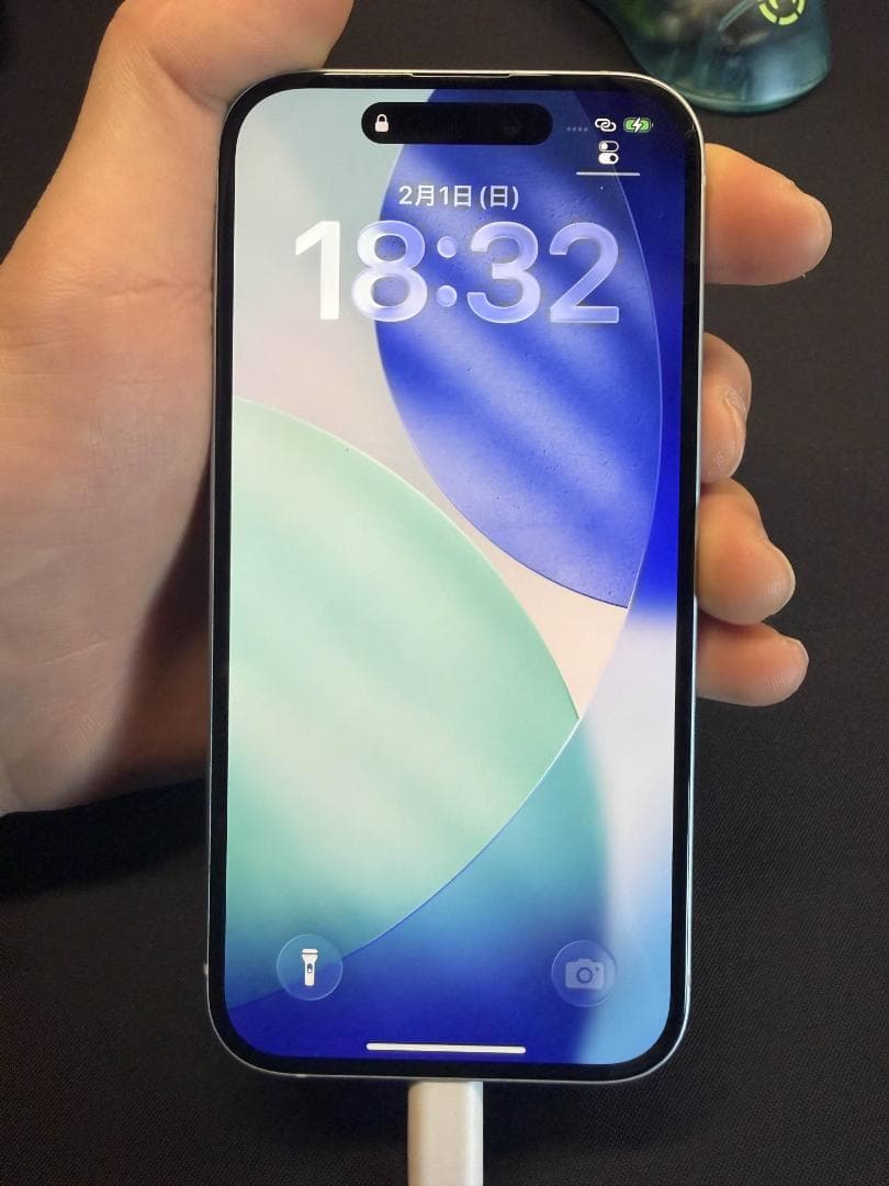 iPhone15 128GB ブルー 箱× BT87％ - メルカリ