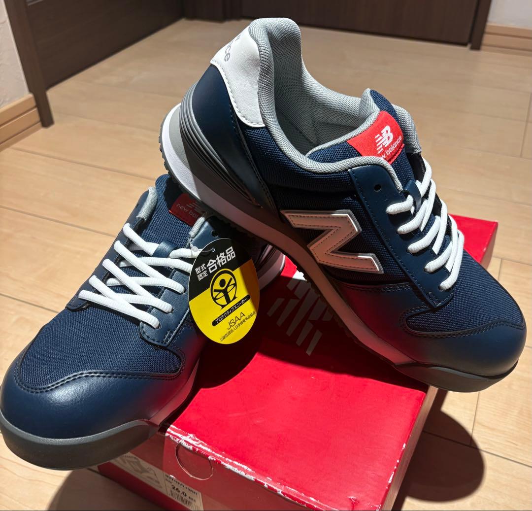 ニューバランス安全靴　ポートランド　PL-441　ネイビー　26cm