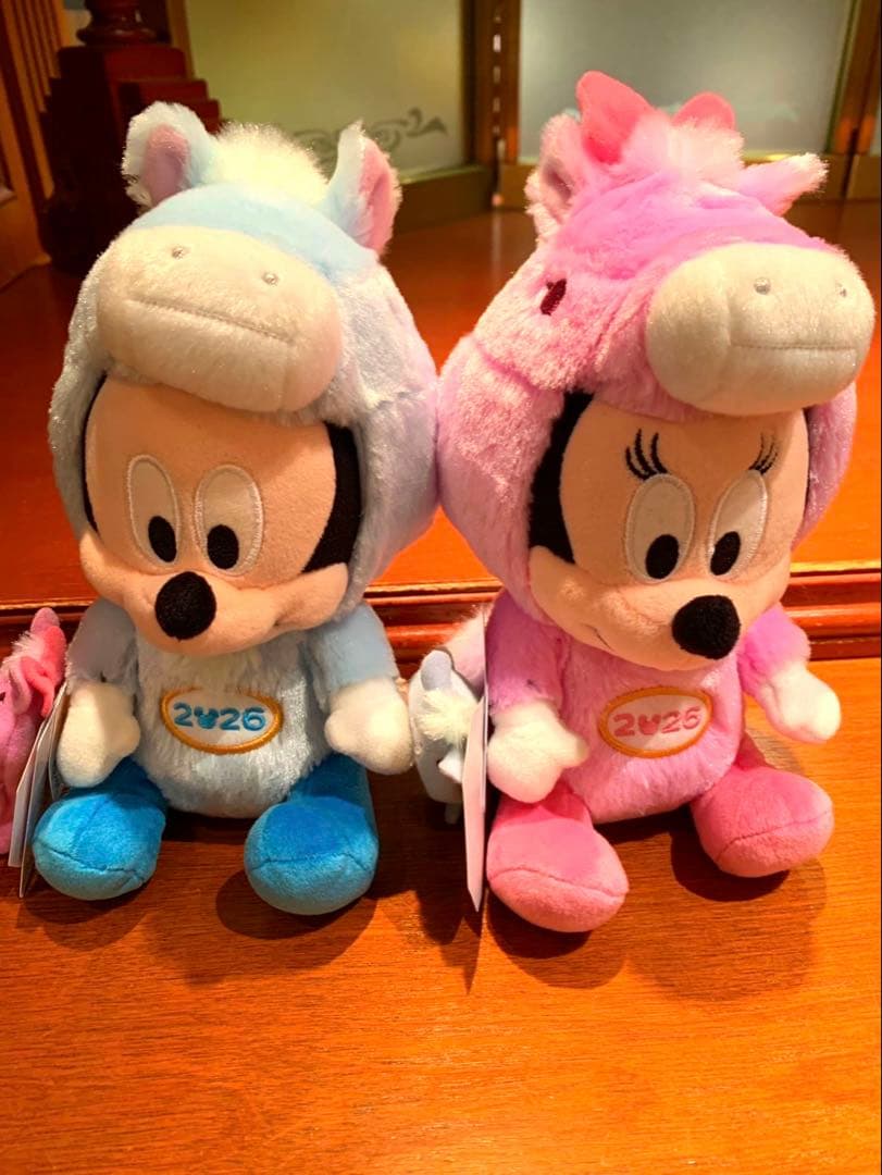 ディズニー2026 干支 午年 ミッキーミニーのぬいぐるみ2点セット 本日
