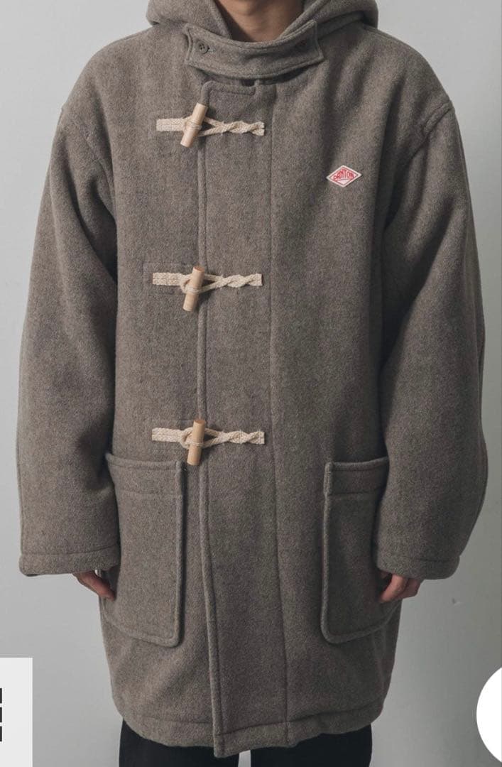 DANTON ダントン　ウールライトパイル ダッフルコート　36 ベージュ