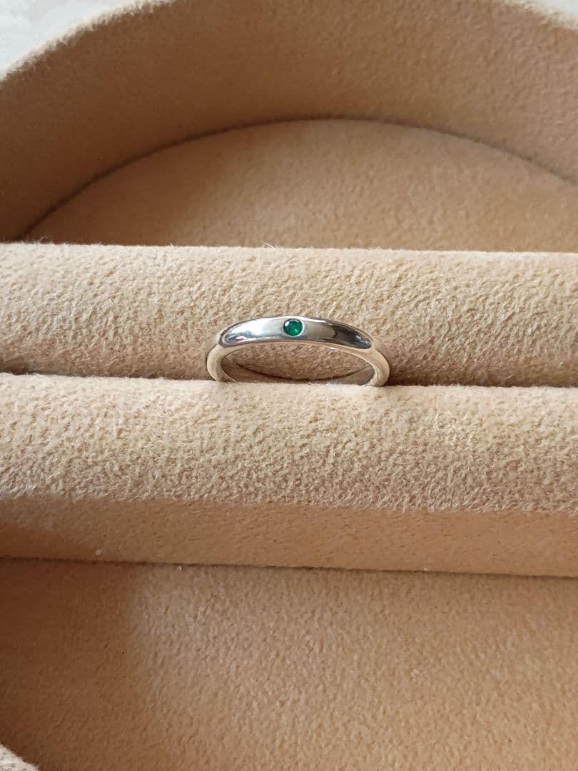 Tiffany ティファニー　スタッキングバンドリング　エメラルド　9号