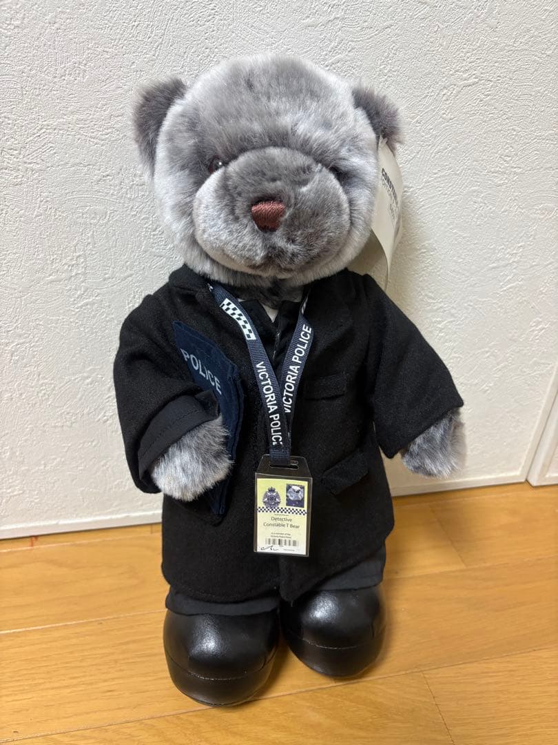 警察ぬいぐるみ　メルボルン　私服刑事バージョン